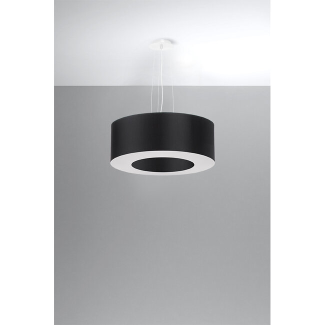 Kronleuchter SATURNO 50 Schwarz - 5x E27 Fassung - max. 5x60W - exkl. LED's