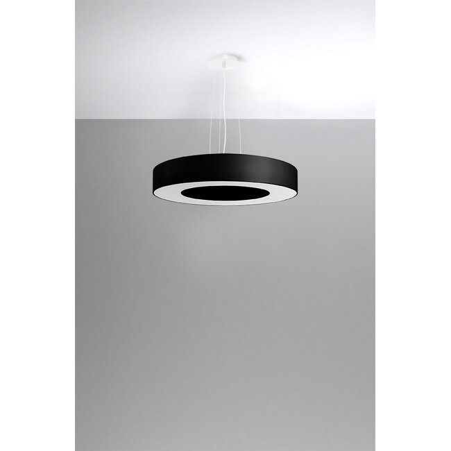 Kronleuchter SATURNO SLIM 50 Schwarz - 5x E27 Fassung - max. 5x60W - exkl. LED's