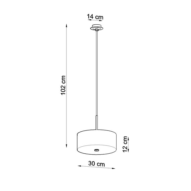 Kronleuchter SKALA 30 Weiß - 3x E27 Fassung - max. 3x60W - exkl. LED's