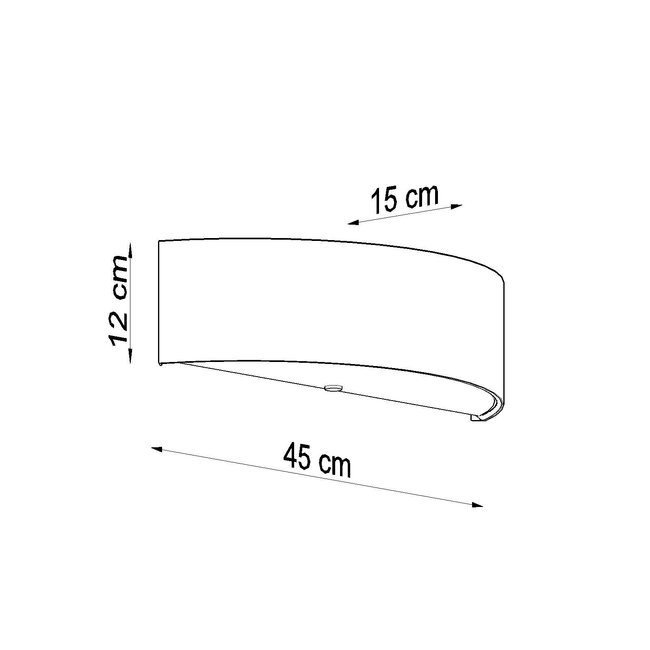 Wandleuchte SKALA Schwarz - 2x E27 Fassung - max. 2x60W - exkl. LED's