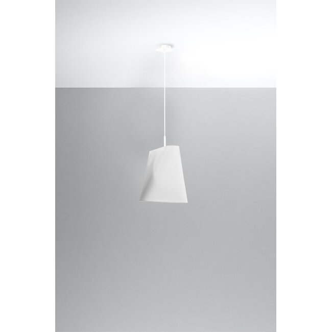 Kronleuchter BLUM 1 Weiß - 1x E27 Fassung - max. 60W - exkl. LED's