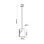 Kronleuchter BLUM 1 Weiß - 1x E27 Fassung - max. 60W - exkl. LED's