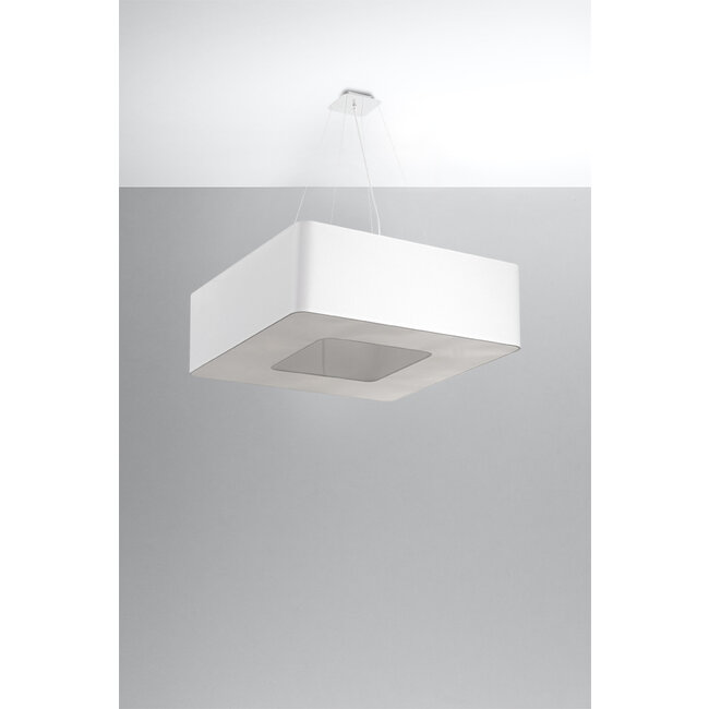 Kronleuchter URANO 60 Weiß - 6x E27 Fassung - max. 6x60W - exkl. LED's