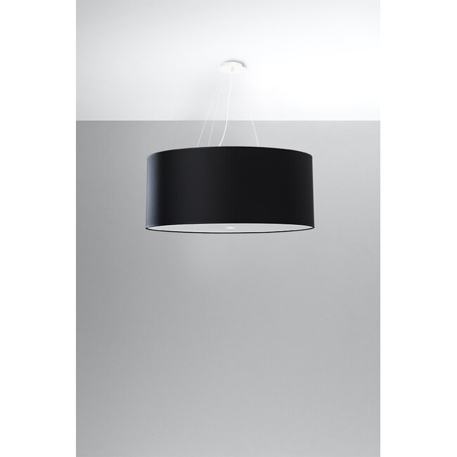 Kronleuchter OTTO 70 Schwarz - 6x E27 Fassung - max. 6x60W - exkl. LED's
