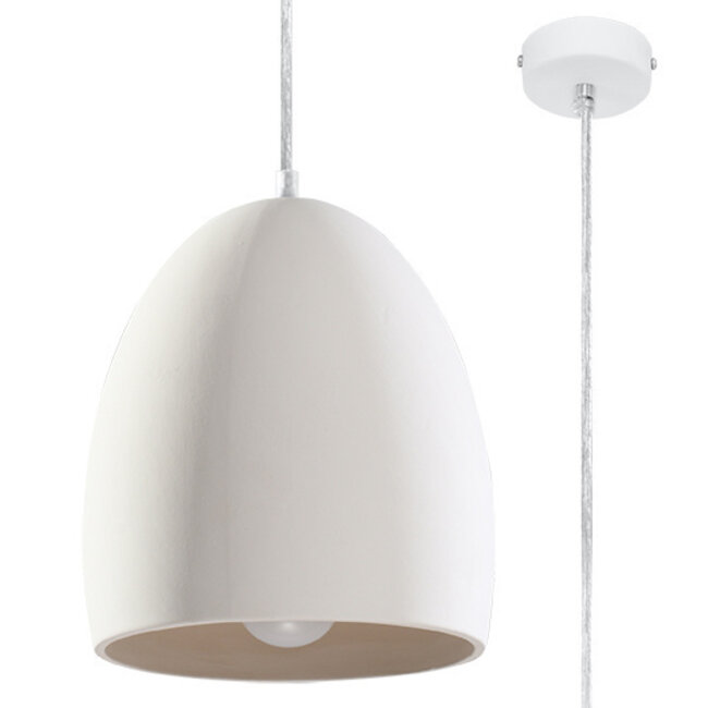 Hängeleuchte Keramik Lampe FLAWIUSZ - 1x E27 Fassung - max. 60W - exkl. LED's