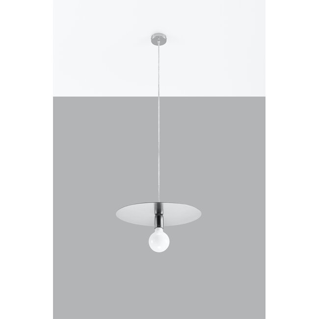 Hängeleuchte FLAVIO Grau - 1x E27 Fassung - max. 60W - exkl. LED's