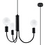 Kronleuchter PICCOLO 3 Schwarz - 3x E27 Fassung - max. 3x60W - exkl. LED's