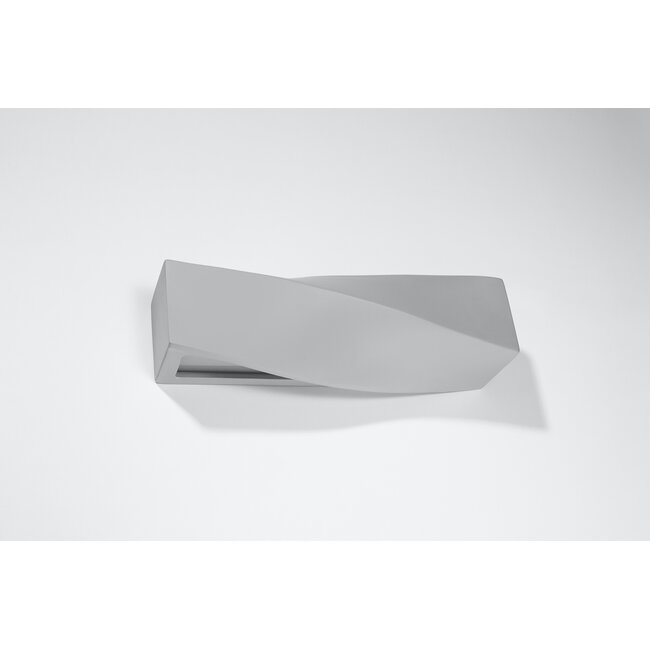 Wandleuchte Keramik SIGMA Grau - 1x E27 Fassung - max. 1x60W - exkl. LED's