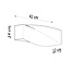 Wandleuchte Keramik SIGMA Grau - 1x E27 Fassung - max. 1x60W - exkl. LED's