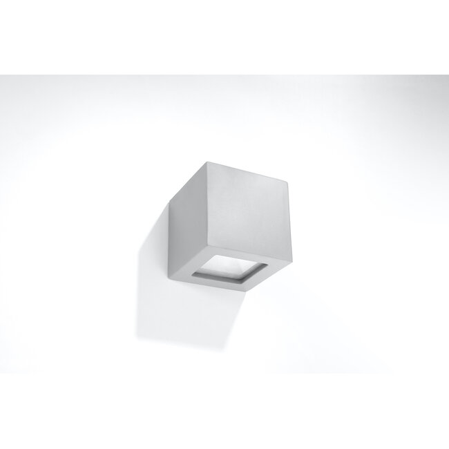 Wandleuchte Keramik LEO Grau - 1x E27 Fassung - max. 60W - exkl. LED's