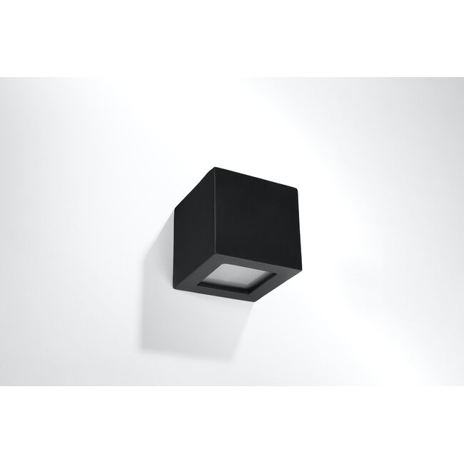 Wandleuchte Keramik LEO Schwarz - 1x E27 Fassung - max. 60W - exkl. LED's