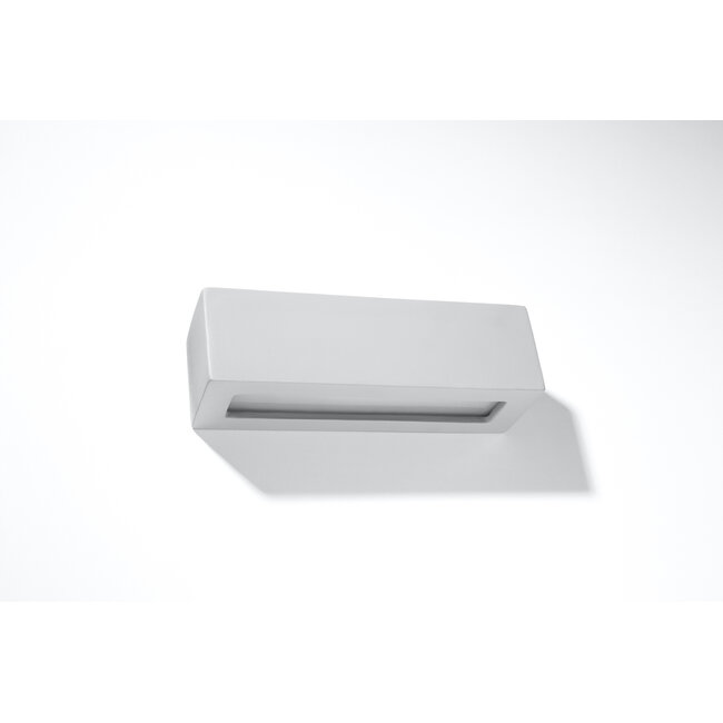 Wandleuchte Keramik VEGA Grau - 1x E27 Fassung - max. 60W - exkl. LED's