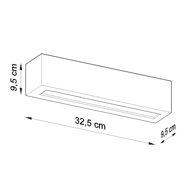 Wandleuchte Keramik VEGA Grau - 1x E27 Fassung - max. 60W - exkl. LED's