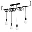 Kronleuchter SALAMANCA 4 Schwarz - 4x E27 Fassung - max. 4x60W - exkl. LED's