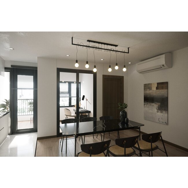 Kronleuchter SALAMANCA 4 Schwarz - 4x E27 Fassung - max. 4x60W - exkl. LED's