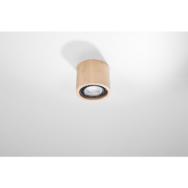 Deckenspot BASIC 1 Holz Natur - 1x GU10 / ES111 - max. 40W - exkl. LED's