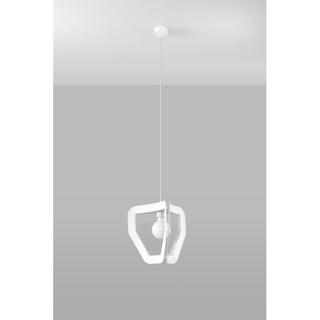 Hängeleuchte TRES Weiß - 1x E27 Fassung - max. 60W - exkl. LED's