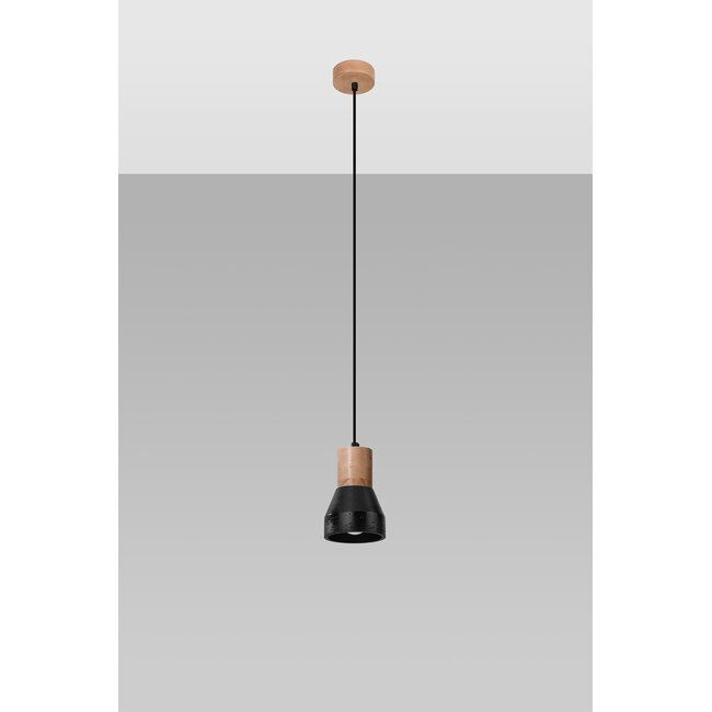 Hängeleuchte QUBIC Schwarz - 1x E27 Fassung - max. 60W - exkl. LED's