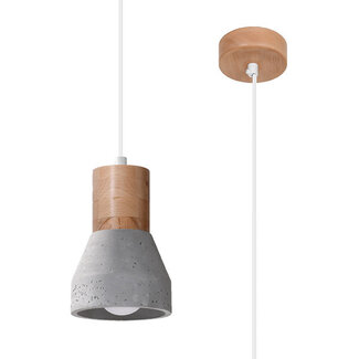 Hängeleuchte QUBIC Grau - 1x E27 Fassung - max. 60W - exkl. LED's