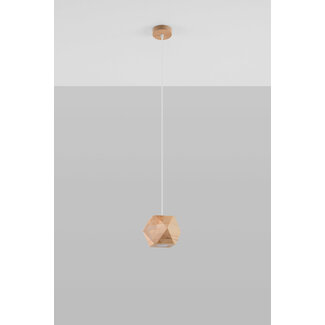 Hängeleuchte WOODY Holz Natur - 1x GU10 - max. 40W - exkl. LED's