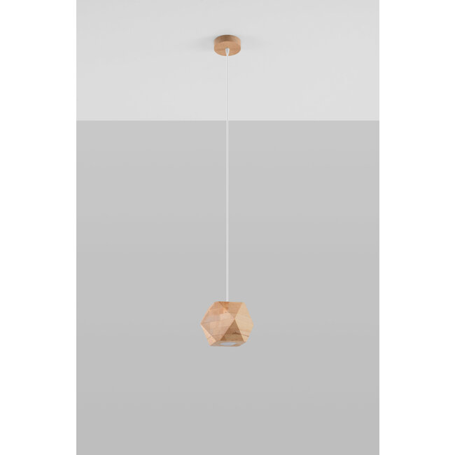 Hängeleuchte WOODY Holz Natur - 1x GU10 - max. 40W - exkl. LED's