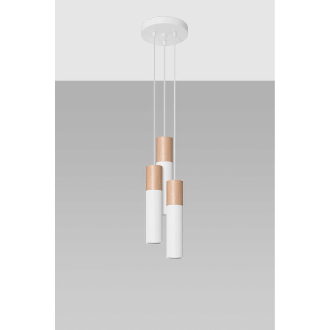 Hängeleuchte PABLO 3P Weiß - 1x G9 Fassung - max. 40W - exkl. LED's