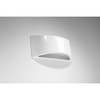 Wandleuchte RING Weiß mit Ein- und Ausschalter - exkl. LED's