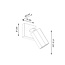 Wandleuchte ZEKE Eiche - 1x GU10 Fassung - max. 40W - exkl. LED's