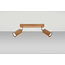 Deckenspot ZEKE 2 Eiche - 2x GU10 Fassung - max. 2x40W - exkl. LED's