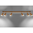 Deckenspot ZEKE 6 Eiche - 6x GU10 Fassung - max. 6x40W - exkl. LED's