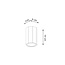 Deckenspot ZEKE 10 Eiche - 1x GU10 Fassung - max. 40W - exkl. LED's