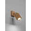 Wandleuchte KEKE Eiche - 1x GU10 Fassung - max. 40W - exkl. LED's
