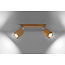 Deckenspot KEKE 2 Eiche - 2x GU10 Fassung - max. 2x40W - exkl. LED's