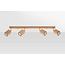 Deckenspot KEKE 4 Eiche - 4x GU10 Fassung - max. 2x40W - exkl. LED's