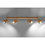 Deckenspot KEKE 4 Eiche - 4x GU10 Fassung - max. 2x40W - exkl. LED's