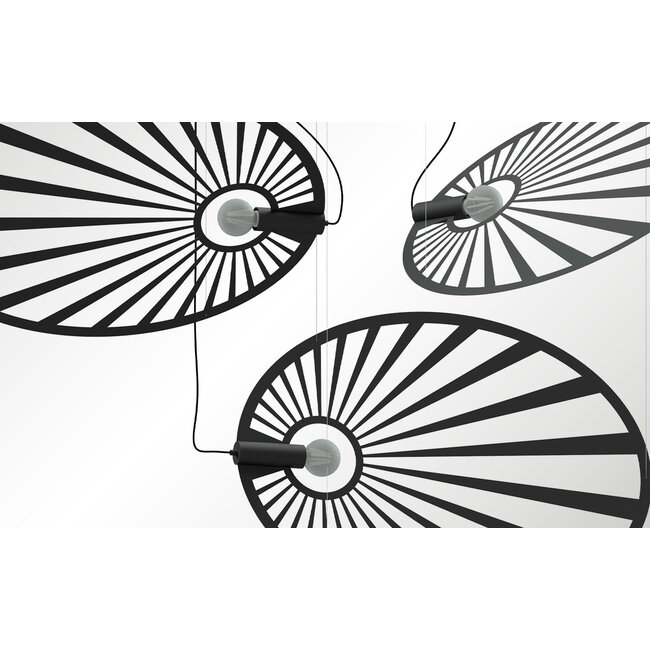 Hängeleuchte LEHDET Schwarz - 1x E27 Fassung - max. 60W - exkl. LED's