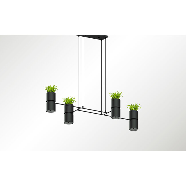 Hängeleuchte KUKKIA Schwarz - 4x GU10 / ES111 Fassung - max. 4x40W - exkl. LED's