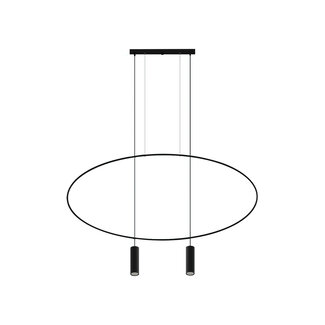 Hängeleuchte HOLAR 2 Schwarz - 2x GU10 Fassung - max. 2x40W - exkl. LED's
