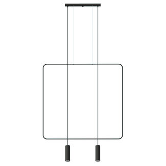 Hängeleuchte RANA 2 Schwarz - 2x GU10 Fassung - max. 2x40W - exkl. LED's