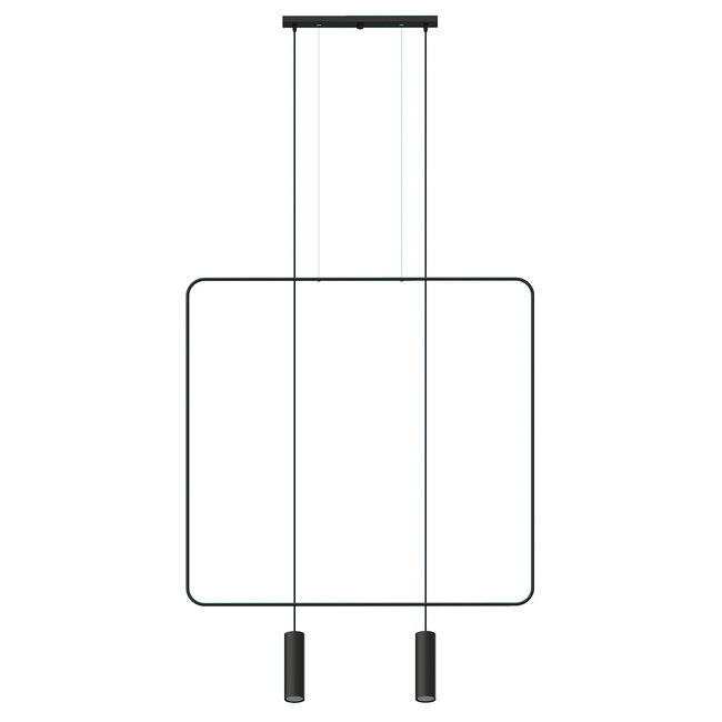 Hängeleuchte RANA 2 Schwarz - 2x GU10 Fassung - max. 2x40W - exkl. LED's