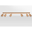Deckenspot KEKE 6 Eiche - 6x GU10 Fassung - max. 6x40W - exkl. LED's