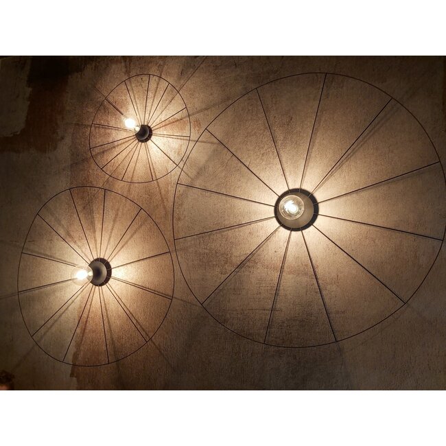 Wandleuchte / Deckenspot ESKOLA 70 Schwarz - 1x E27 Fassung - max. 60W - exkl. LED's