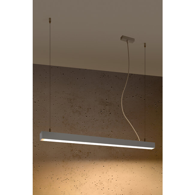 Hängeleuchte PINNE 90 Grau - 25W - 4600Lm - 3000K Warmweiß