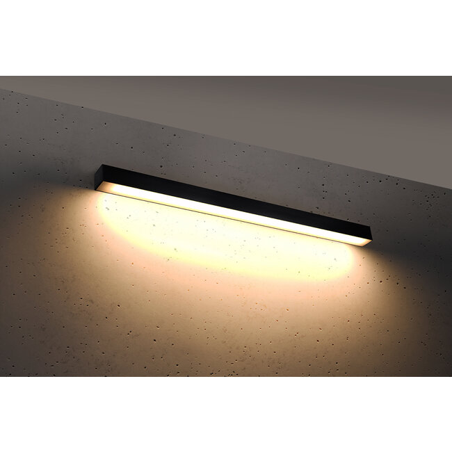 Wandleuchte PINNE 90 Schwarz - 25W - 4600Lm - 3000K Warmweiß