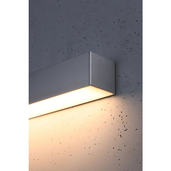 Wandleuchte PINNE 90 Grau - 25W - 4600Lm - 3000K Warmweiß
