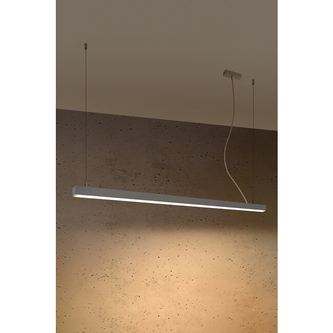 Hängeleuchte PINNE 150 Grau - 39W - 7200Lm - 3000K Warmweiß