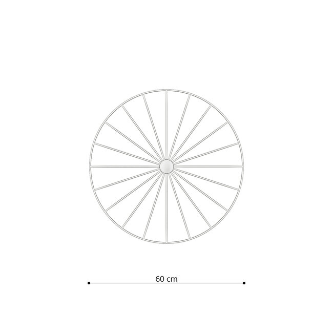 Wandleuchte / Deckenspot SIRKEL 60 Schwarz - 1x E27 Fassung - max. 60W - exkl. LED's