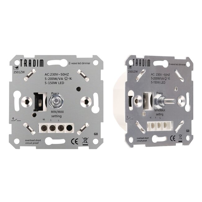 Z-Wave Unterputz LED Dimmer - 5-150W - Phasenabschnitt