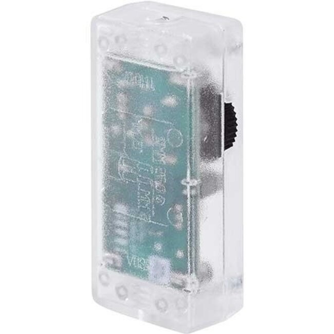 Schnurdimmer / Kabeldimmer elektronisch für LED Fadenlampen - 1-40W/VA - 25W LED - Transparent