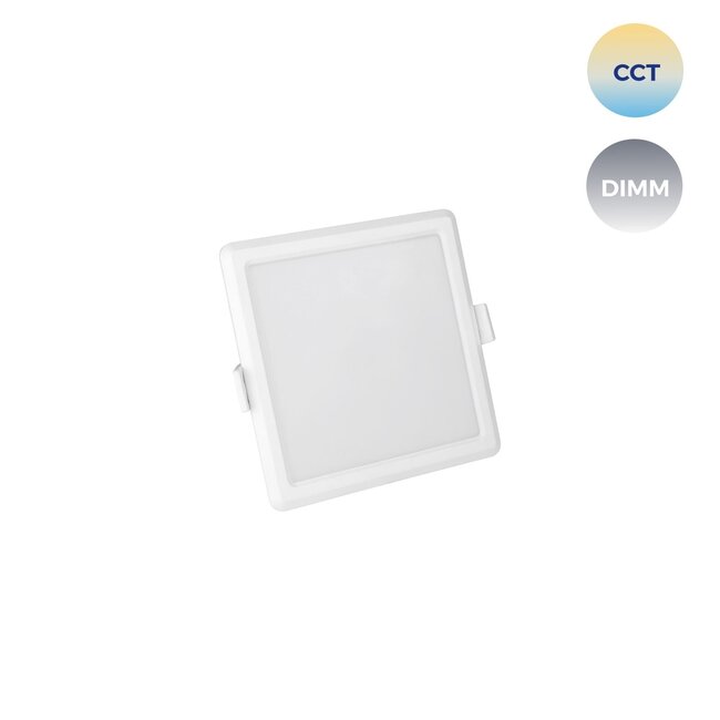 WLAN LED - Einbauspot dimmbar 6W viereckig - CCT 3000K-6500K - per App steuerbar